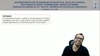 STJ INFO 834 paternidade socioafetiva e adoção [upl. by Alleunamme283]