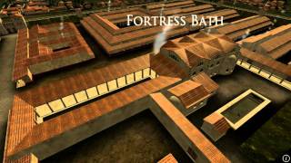 Animation of ancient Roman Fort in Caerleon Wales [upl. by Tate146]