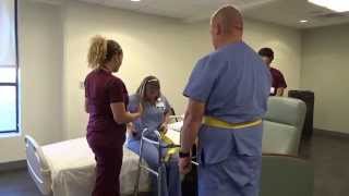 Physical Therapy Transfer Training  How To Transfer From Wheelchair To Bed [upl. by Neved]