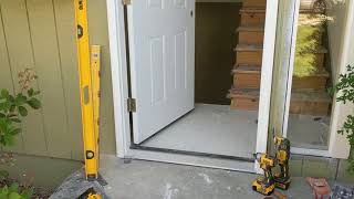 Jeld Wen Front Door Installation  Really crappy products and craftsmanship PART 1 [upl. by Octavla]