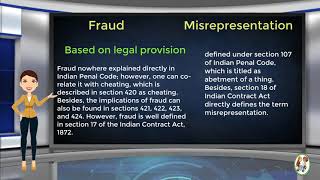 What is Difference Between Fraud amp Misrepresentation [upl. by Electra]