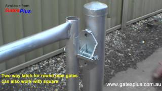 Gate Latch 2 way for round pipe and square [upl. by Ahk362]