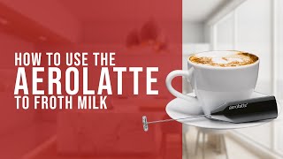 How To Use the AeroLatte To Froth Milk [upl. by Jacobina347]