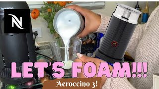 How To Foam Milk With Aeroccino 3 Make Coffee With Foam Tips amp Tricks  Easy Foamed Latte Recipe [upl. by Kiley14]