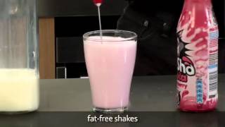 How to make a fat free milkshake using an aerolatte milk frother [upl. by Miculek808]