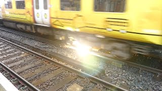 Merseyrail 507 009 making arcs at Birkdale station [upl. by Cram]