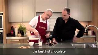 How to make a hot chocolate using an aerolatte milk frother [upl. by Adlig]