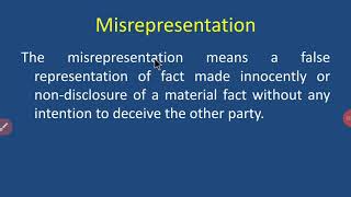 Misrepresentation [upl. by Cleve]